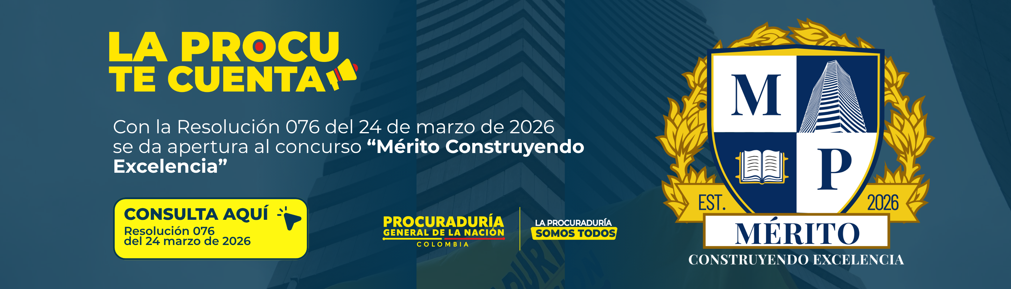 Concurso de Méritos Procuraduría 2026 - Banner principal