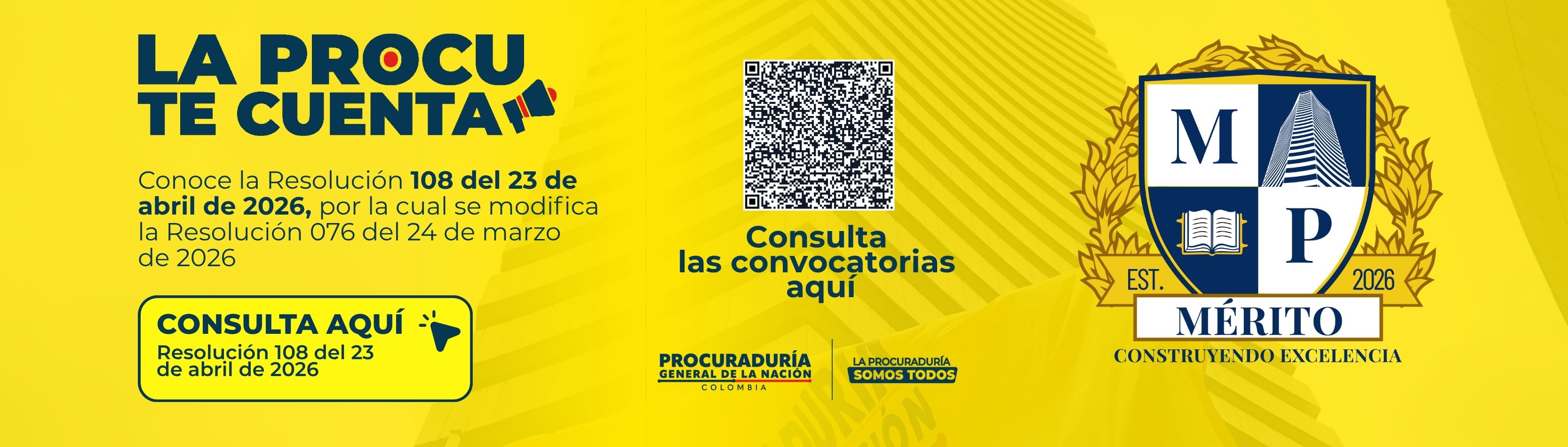 Concurso de Méritos Procuraduría 2026 - Banner principal