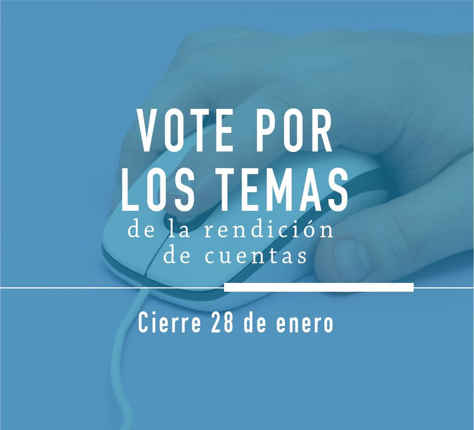 Haga clic para votar por los temas de interés general para la rendición de cuentas de la PGN